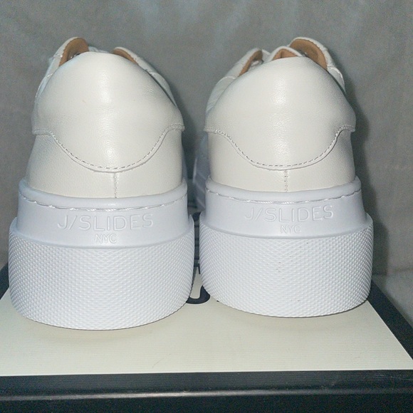 NWT J/SLIDES AMANDA White Leather Sneaker - Picture 10 of 15